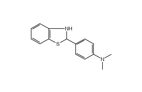 2-[p-(dimethylamino)phenyl]benzothiazoline