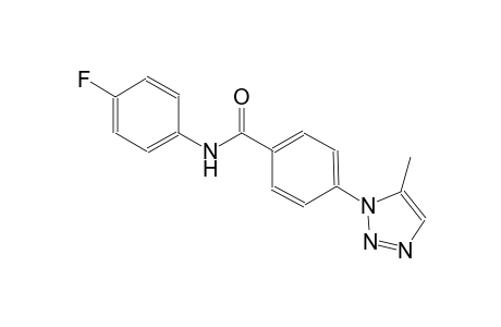 benzamide, N-(4-fluorophenyl)-4-(5-methyl-1H-1,2,3-triazol-1-yl)-