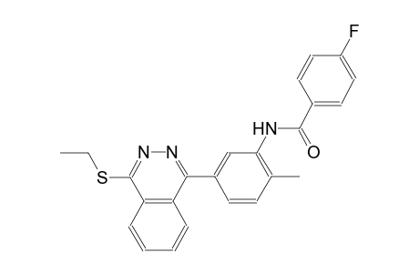 N-{5-[4-(ethylsulfanyl)-1-phthalazinyl]-2-methylphenyl}-4-fluorobenzamide