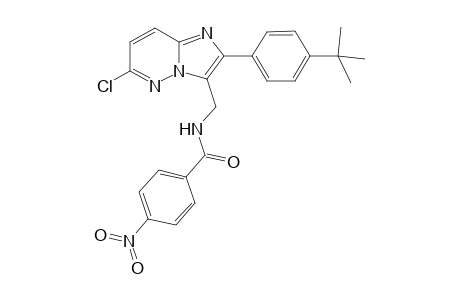 N-[[2-(4-tert-butylphenyl)-6-chloranyl-imidazo[1,2-b]pyridazin-3-yl]methyl]-4-nitro-benzamide