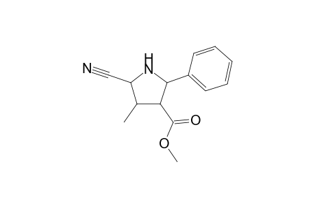 4-Methoxycarbonyl-2-cyano-3-methyl-5-phenylpyrrolidine