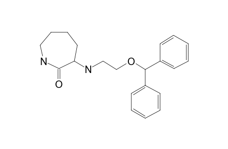 Azacycloheptan-2-one, 3-[2-(diphenylmethoxy)ethylamino]-