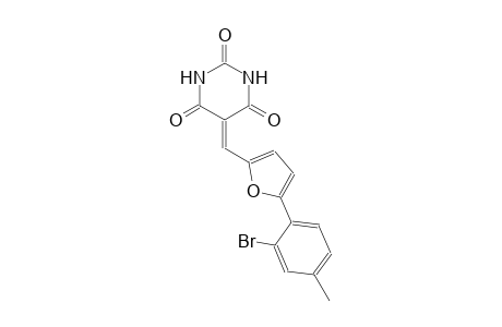 5-{[5-(2-bromo-4-methylphenyl)-2-furyl]methylene}-2,4,6(1H,3H,5H)-pyrimidinetrione