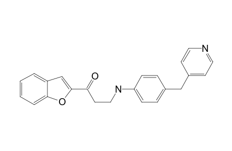 1-Propanone, 1-(2-benzofuranyl)-3-[[4-(4-pyridinylmethyl)phenyl]amino]-