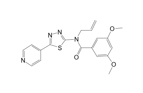 Benzamide, N-allyl-3,5-dimethoxy-N-(5-pyridin-4-yl-[1,3,4]thiadiazol-2-yl)-