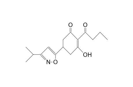 2-Butanoyl-3-hydroxy-5-(3-isopropyl-5-isoxazolyl)-2-cyclohexenone