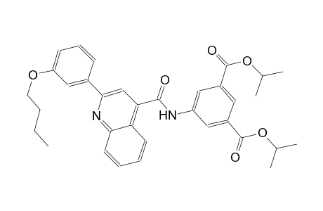 diisopropyl 5-({[2-(3-butoxyphenyl)-4-quinolinyl]carbonyl}amino)isophthalate