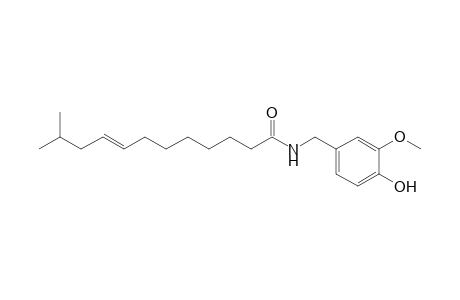 (E)-N-(4-Hydroxy-3-methoxybenzyl)-11-methyl-8-dodecenamide (trishomocapsaicin I)