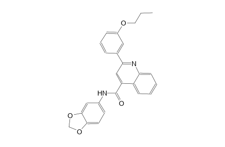 N-(1,3-benzodioxol-5-yl)-2-(3-propoxyphenyl)-4-quinolinecarboxamide