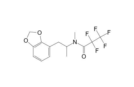 N-(1-(benzo[d][1,3]dioxol-4-yl)propan-2-yl)-2,2,3,3,3-pentafluoro-N-methylpropanamide