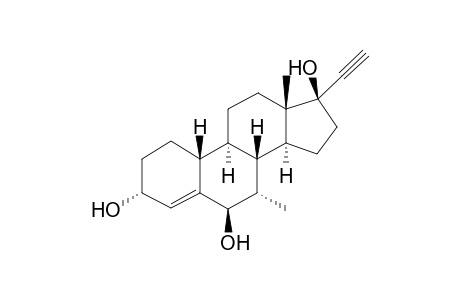 3.alpha.,6.beta.-Dihydroxy-.delta.4-tibolone