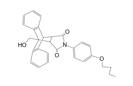 17-(4-butoxyphenyl)-1-(hydroxymethyl)-17-azapentacyclo[6.6.5.0~2,7~.0~9,14~.0~15,19~]nonadeca-2,4,6,9,11,13-hexaene-16,18-dione