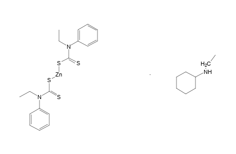 Zn ETHYL-PHENYL DITHIOCARBAMATE + CYCLOHEXYLETHYLAMINE