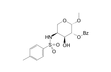 Methyl-2-O-benzoyl-4-desoxy-4-(4-methylphenylsulfonylamino)-beta-L-arabinopyranoside