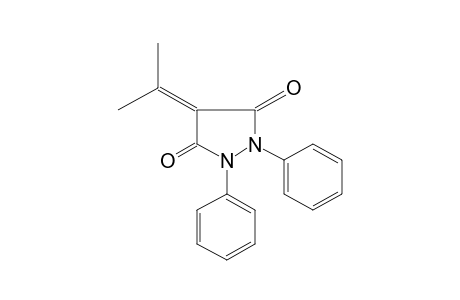 1,2-diphenyl-4-isopropylidene-3,5-pyrazolidinedione