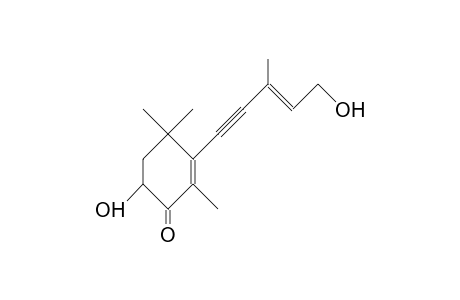 2-Cyclohexen-1-one, 6-hydroxy-3-(5-hydroxy-3-methyl-3-penten-1-ynyl)-2,4,4-trimethyl-