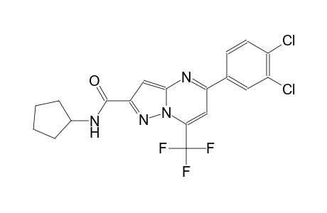 N-cyclopentyl-5-(3,4-dichlorophenyl)-7-(trifluoromethyl)pyrazolo[1,5-a]pyrimidine-2-carboxamide