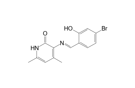 4,6-Dimethyl-2(1H)pyridone,-3(4-bromo-2-hydroxyphenylmethylenamino)