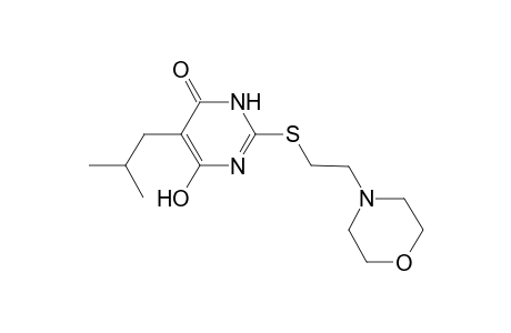 4(3H)-pyrimidinone, 6-hydroxy-5-(2-methylpropyl)-2-[[2-(4-morpholinyl)ethyl]thio]-