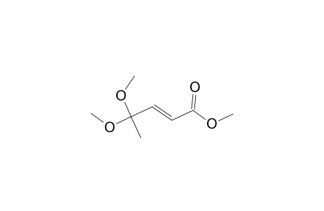 2-Pentenoic acid, 4,4-dimethoxy-, methyl ester, (E)-