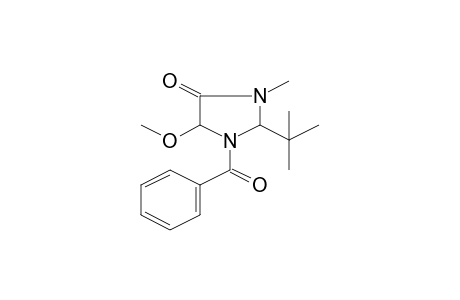 1-Benzoyl-2-tert-butyl-5-methoxy-3-methyl-4-imidazolidinone