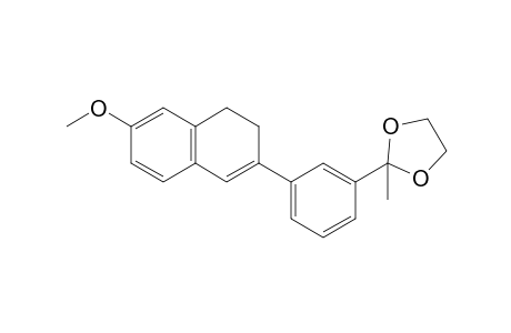 6-Methoxy-2-[3'-(2"-methyl-1",3"-dioxolan-2"-yl)phenyl]-3,4-dihydronaphthalene
