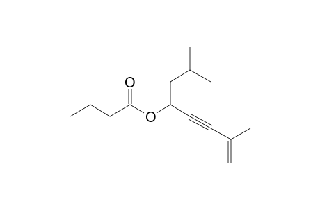 Butanoic acid, 2,7-dimethyloct-7-en-5-yn-4-yl ester