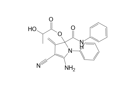 N-Phenyl-2-[(2'-hydroxypropanoyl)oxy]-2-[(N-phenyl)carboxamido]-3-methylene-4-cyano-5-amino-2,3-dihydropyrrol