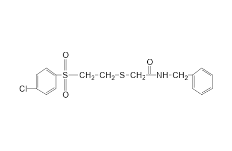 N-benzyl-2-{{2-[(p-chlorophenyl)sulfonyl]ethyl}thio}acetamide