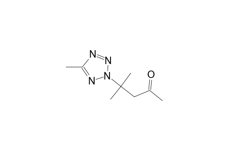 4-methyl-4-(5-methyl-2H-tetraazol-2-yl)-2-pentanone