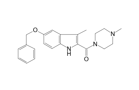 Benzyl 3-methyl-2-[(4-methyl-1-piperazinyl)carbonyl]-1H-indol-5-yl ether