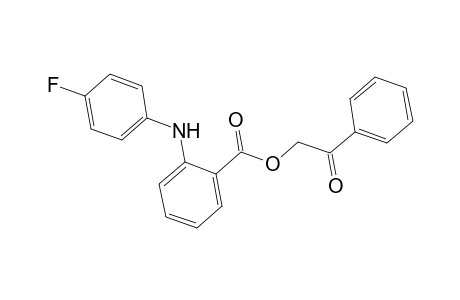 N-(p-fluorophenyl)anthranilic acid, phenacyl ester