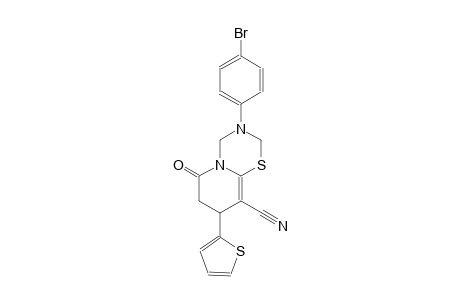 2H,6H-pyrido[2,1-b][1,3,5]thiadiazine-9-carbonitrile, 3-(4-bromophenyl)-3,4,7,8-tetrahydro-6-oxo-8-(2-thienyl)-