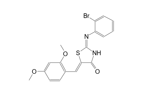 (2E,5Z)-2-[(2-bromophenyl)imino]-5-(2,4-dimethoxybenzylidene)-1,3-thiazolidin-4-one