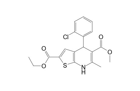 4-(2-CHLOROPHENYL)-2-ETHOXYCARBONYL-5-METHOXYCARBONYL-6-METHYL-4,7-DIHYDRO-THIENO-[2,3-B]-PYRIDINE