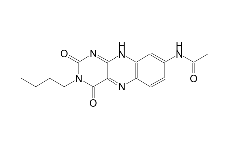 N-(3-butyl-2,4-dioxo-2,3,4,10-tetrahydrobenzo[g]pteridin-8-yl)acetamide