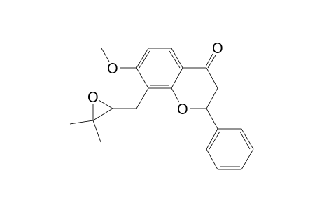 2,3-Dihydro-8-(2,3-epoxy-3-methylbutyl)-7-methoxy-2-phenyl-4H-1-benzopyran-4-one