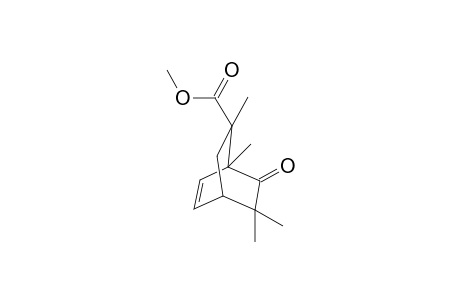 (1S*,4S*,7S*)-1,3,3,7-Tetramethyl-7-methoxycarbonylbicyclo[2.2.2]oct-5-en-2-one