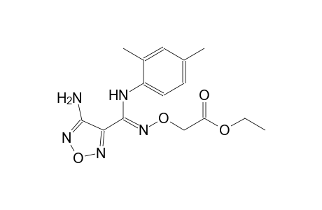 acetic acid, [[[(Z)-(4-amino-1,2,5-oxadiazol-3-yl)[(2,4-dimethylphenyl)amino]methylidene]amino]oxy]-, ethyl ester