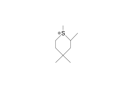 cis-1,2,4,4-Tetramethyl-thianium cation