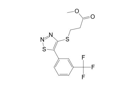 3-[[5-[3-(trifluoromethyl)phenyl]-4-thiadiazolyl]thio]propanoic acid methyl ester