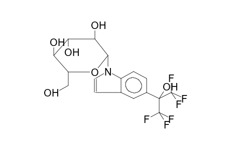 5-(2-HYDROXYHEXAFLUOROPROP-2-YL)-1-(BETA-D-GLUCOPYRANOSYL)INDOLE