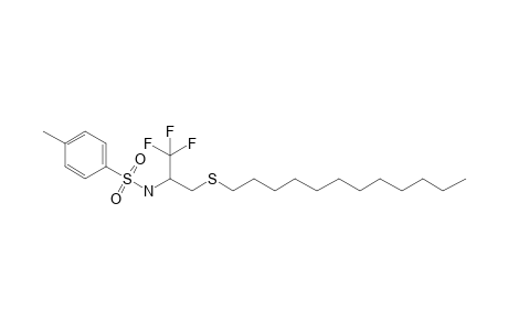 N-(1,1,1-Trifluoro-3-(dodecanylsulfanyl)propan-2-yl)toluenesulfonamide