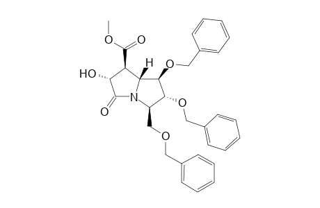 METHYL-(1S,2R,6R,7R,7AR)-6,7-BIS-(BENZYLOXY)-5-[(BENZYLOXY)-METHYL]-2-HYDROXY-3-OXOHEXAHYDRO-1H-PYRROLIZINE-1-CARBOXYALTE