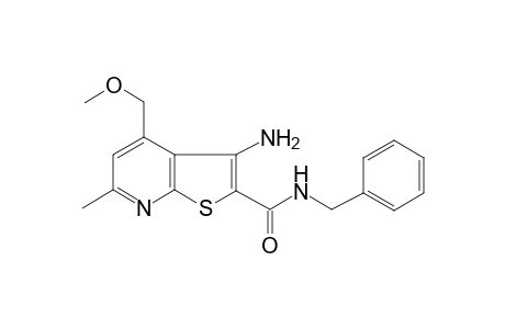 3-Amino-4-methoxymethyl-6-methyl-thieno[2,3-b]pyridine-2-carboxylic acid benzylamide