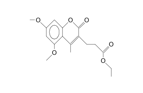 3-Ethoxycarbonylethyl-5,7-dimethoxy-4-methyl-coumarin