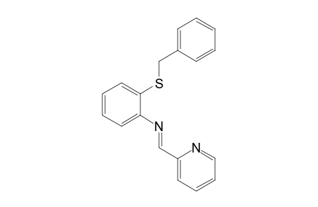 (2-Benzylsulfanyl-phenyl)-[1-pyridin-2-yl-meth-(E)-ylidene]-amine