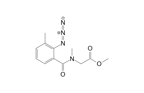 N-(2-Azido-3-methylbenzoyl)-N-methylglycine methyl ester