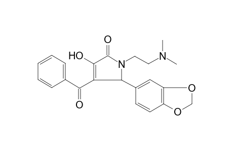2H-pyrrol-2-one, 5-(1,3-benzodioxol-5-yl)-4-benzoyl-1-[2-(dimethylamino)ethyl]-1,5-dihydro-3-hydroxy-