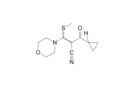 alpha-(cyclopropylcarbonyl)-beta-(methylthio)-4-morpholineacrylonitrile
